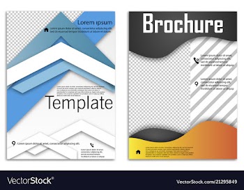 Abstract business template set brochure layout vector image