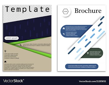 Abstract business template set brochure layout vector image