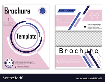 Abstract business template set brochure layout vector image