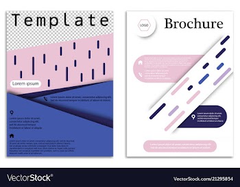 Abstract business template set brochure layout vector image