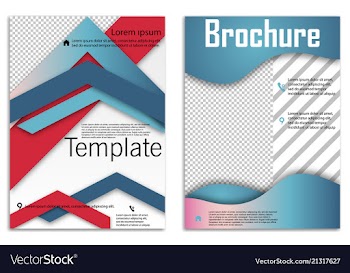 Abstract business template set brochure layout vector image