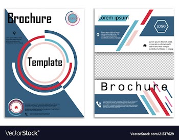 Abstract business template set brochure layout vector image