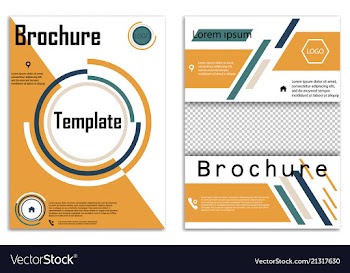 Abstract business template set brochure layout vector image