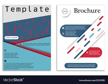 Abstract business template set brochure layout vector image