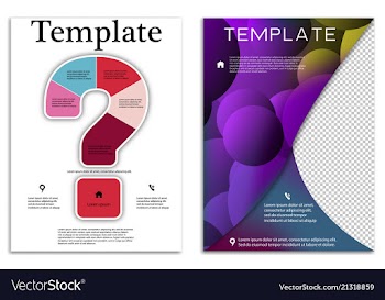 Abstract business template set brochure layout vector image