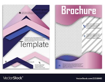 Abstract business template set brochure layout vector image