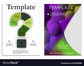 Abstract business template set brochure layout vector image