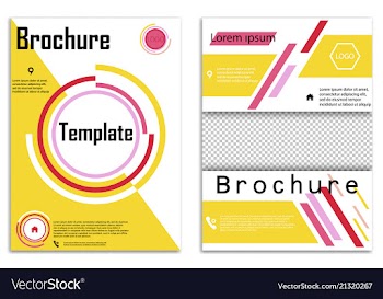 Abstract business template set brochure layout vector image
