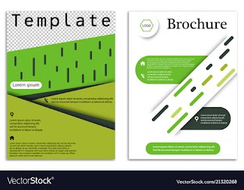 Abstract business template set brochure layout vector image