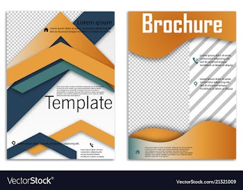 Abstract business template set brochure layout vector image
