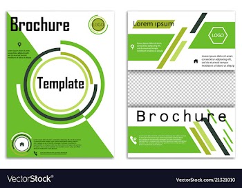 Abstract business template set brochure layout vector image