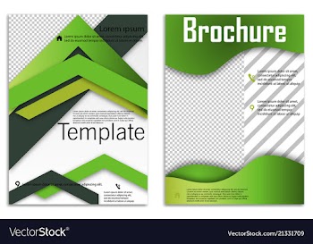 Abstract business template set brochure layout vector image