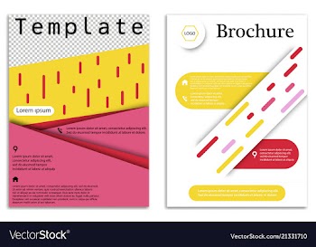 Abstract business template set brochure layout vector image