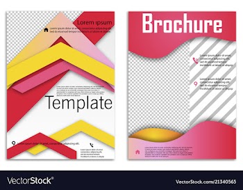 Abstract business template set brochure layout vector image