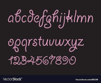 Abstract candy font vector image