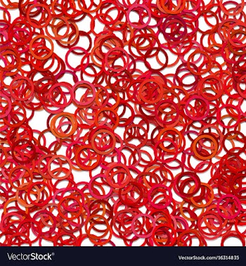 Abstract chaotic circle pattern background vector image