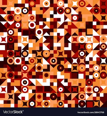 Abstract chaotic colorful geometric pattern vector image