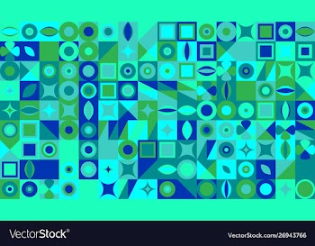 Abstract chaotic colorful geometric pattern vector image