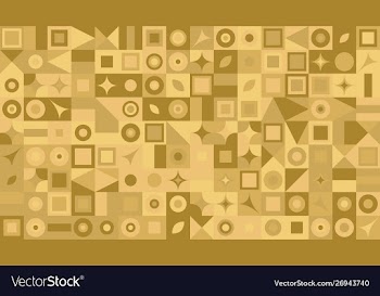 Abstract chaotic geometrical mosaic pattern vector image