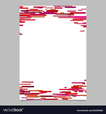 Abstract chaotic horizontal rounded stripe design vector image