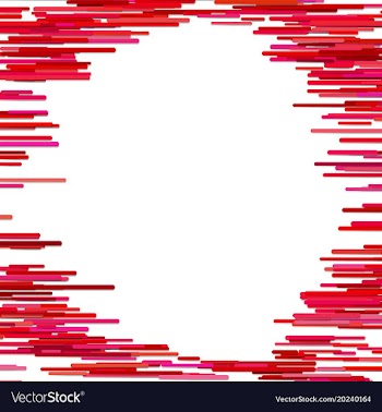 Abstract chaotic horizontal rounded stripe vector image