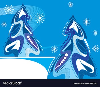Abstract Christmas Tree Design vector image
