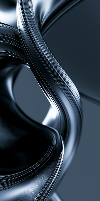 Abstract Chrome Waves