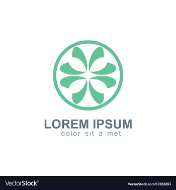  					Abstract circle green ornament logo vector image														