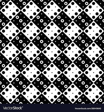 Abstract circle pattern background - monochrome vector image