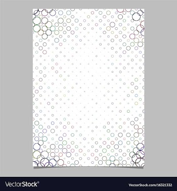 Abstract circle pattern brochure background vector image