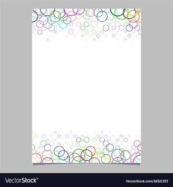 Abstract circle pattern brochure background vector image