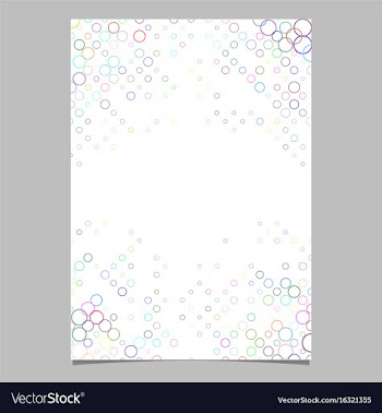 Abstract circle pattern brochure background vector image