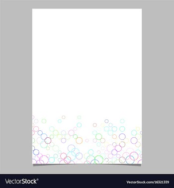 Abstract circle pattern brochure background vector image