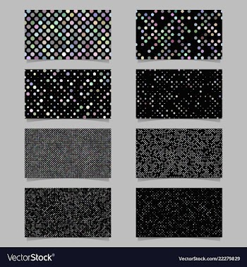 Abstract circle pattern mosaic card background vector image