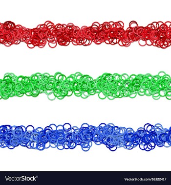 Abstract circle pattern page separator line vector image