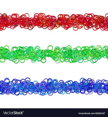 Abstract circle pattern page separator line vector image