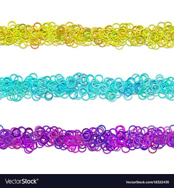 Abstract circle pattern page separator line vector image