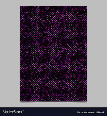 Abstract circle pattern poster design - page vector image