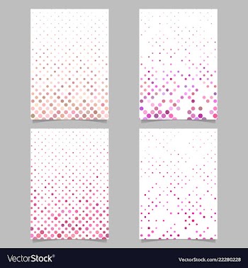 Abstract circle pattern poster template set vector image