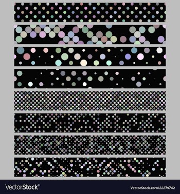 Abstract circle pattern web banner background set vector image