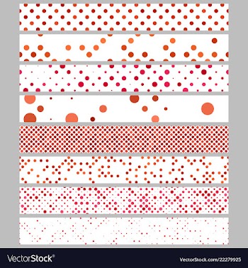 Abstract circle pattern web banner background set vector image