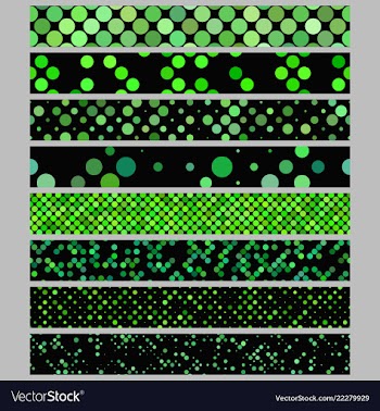 Abstract circle pattern web banner background set vector image