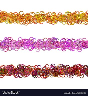 Abstract circle pattern webpage separator line vector image
