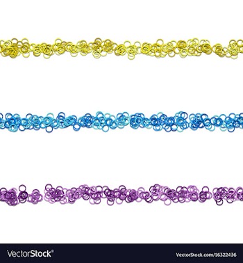 Abstract circle pattern webpage separator line vector image