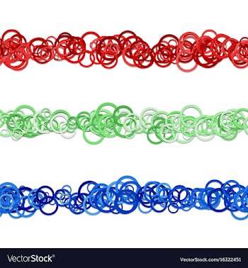 Abstract circle pattern webpage separator line vector image