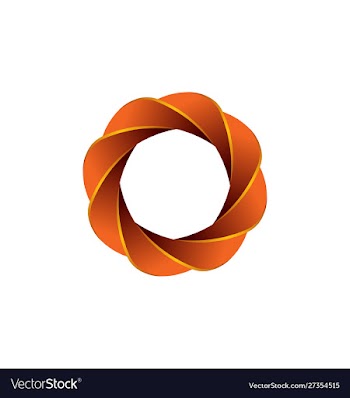 Abstract circle swirl logo design elements vector image