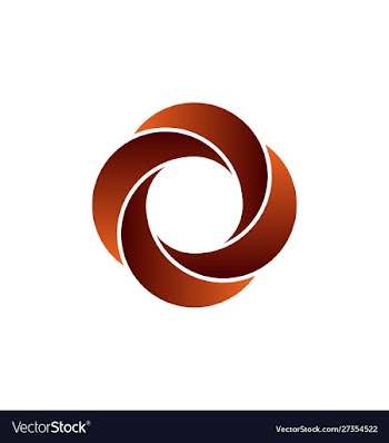 Abstract circle swirl logo design elements vector image