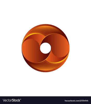 Abstract circle swirl logo design elements vector image