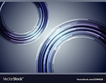abstract circle technology background on hi tech