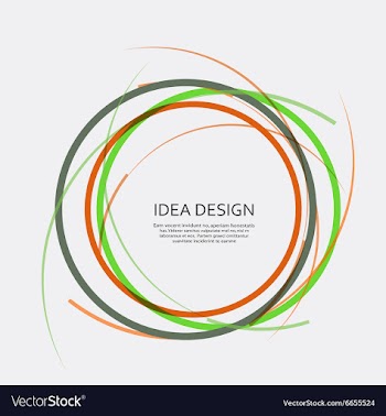 Abstract circle vector image